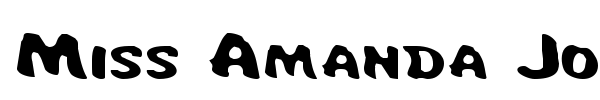 Miss Amanda Jones font preview