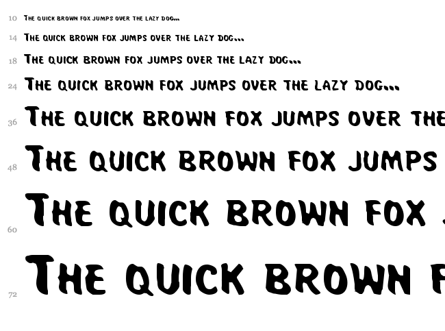 Miss Amanda Jones font waterfall