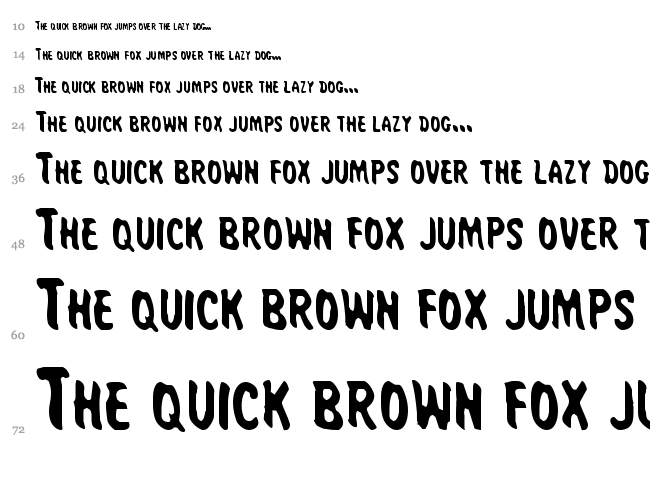 Miss Amanda Jones font waterfall