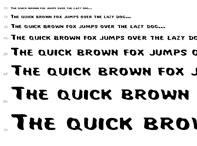Miss Amanda Jones font waterfall