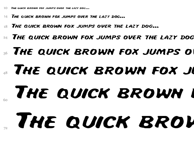 Miss Amanda Jones font waterfall