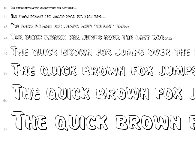 Miss Amanda Jones font waterfall