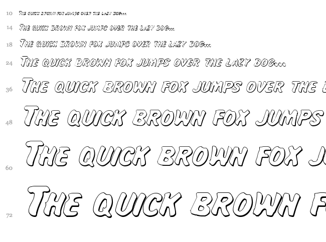 Miss Amanda Jones font waterfall
