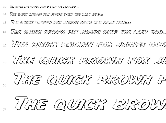Miss Amanda Jones font waterfall