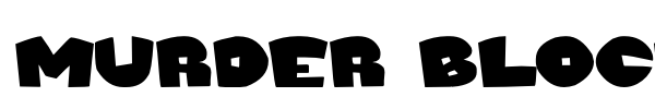 Murder Block font