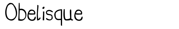 Obelisque font