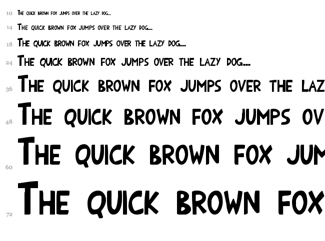 Onomato Shark! font waterfall
