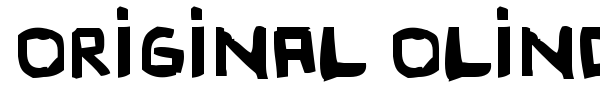 Original Olinda Style font