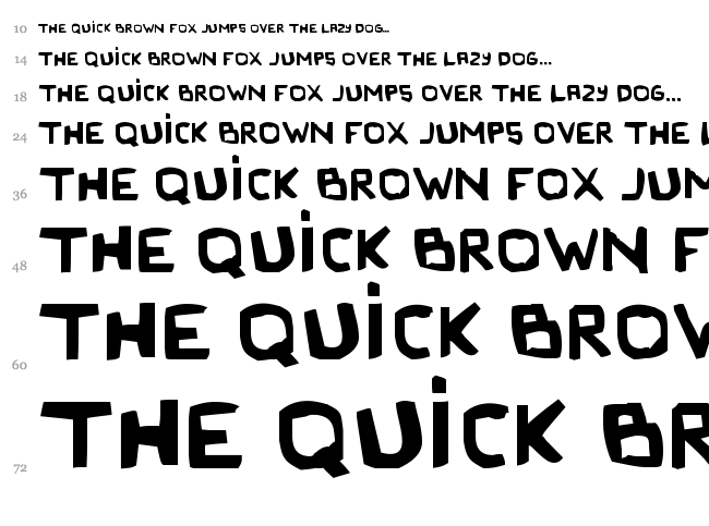 Original Olinda Style font waterfall