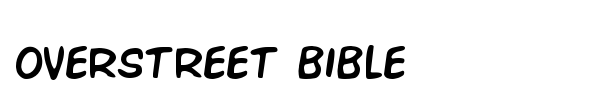 Overstreet Bible font preview