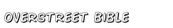 Overstreet Bible font preview