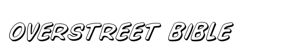 Overstreet Bible font preview