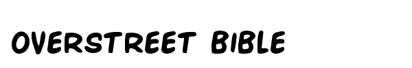 Overstreet Bible font preview