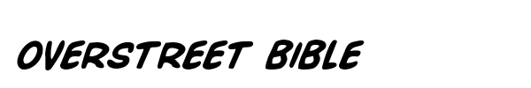 Overstreet Bible font preview