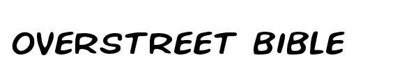Overstreet Bible font preview
