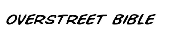 Overstreet Bible font preview