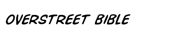 Overstreet Bible font preview