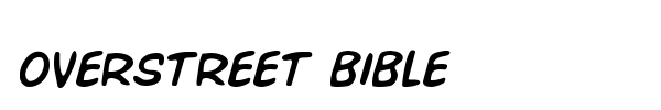 Overstreet Bible font preview