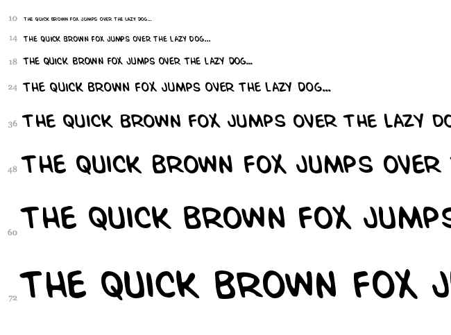 Overstreet Bible font waterfall