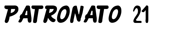 Patronato 21 font