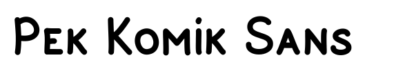 Pek Komik Sans font