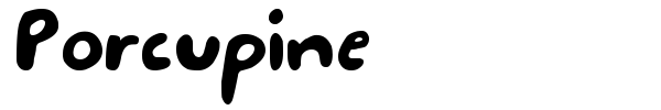 Porcupine font