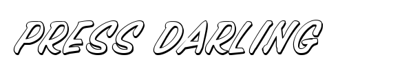 Press Darling font