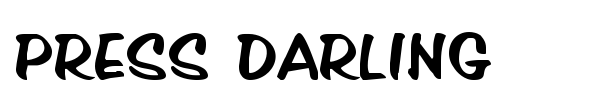 Press Darling font preview
