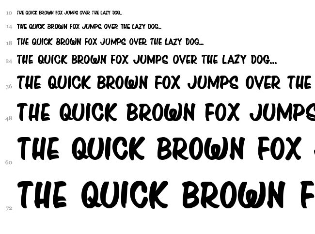 Press Darling font waterfall