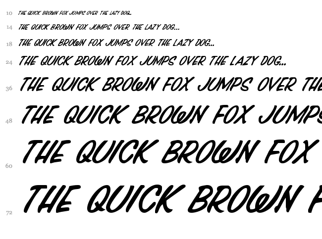 Press Darling font waterfall