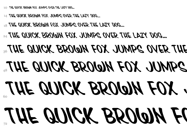 Press Darling font waterfall