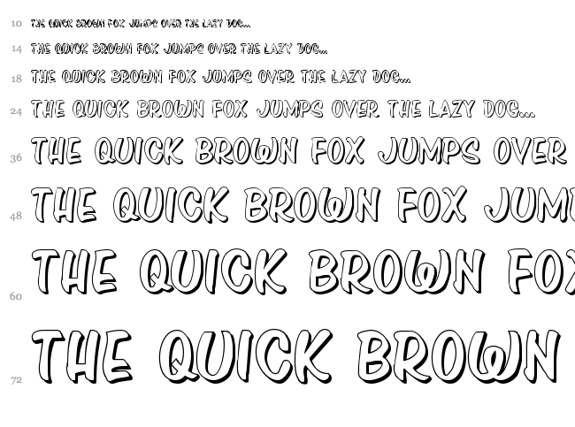 Press Darling font waterfall