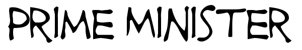 Prime Minister of Canada font