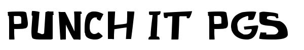 Punch It PGS font
