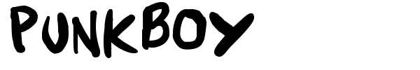 Punkboy font preview