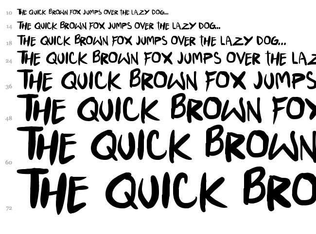 Punkboy font waterfall