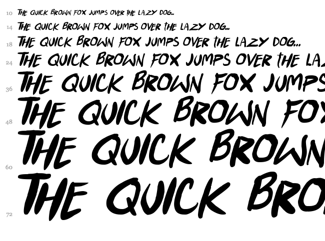 Punkboy font waterfall