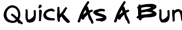 Quick As A Bunny font