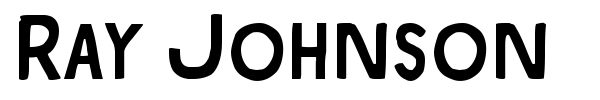 Ray Johnson font