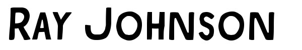 Ray Johnson font preview