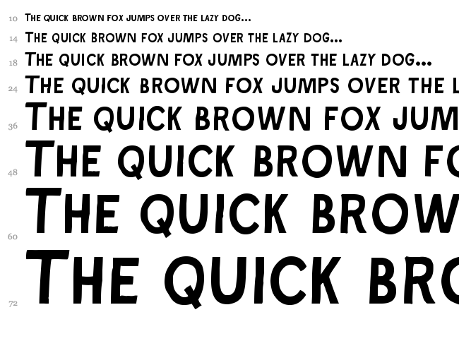 Ray Johnson font waterfall