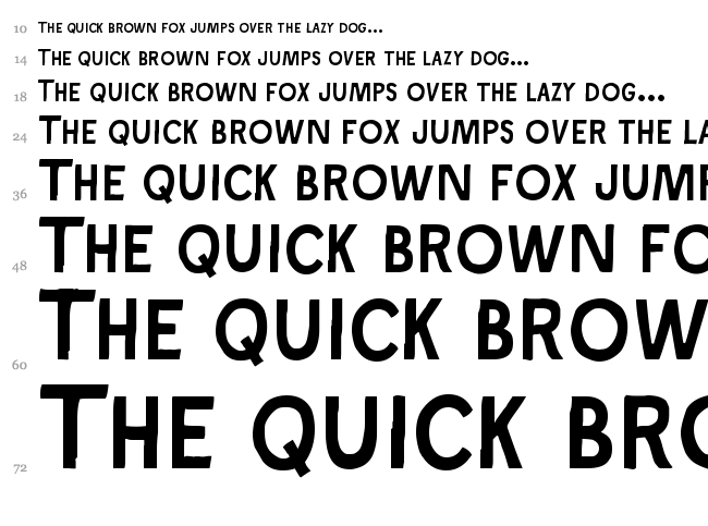Ray Johnson font waterfall