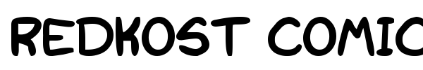 Redkost Comic font