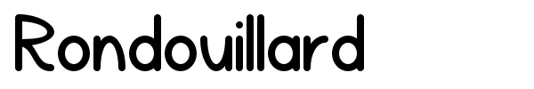 Rondouillard font