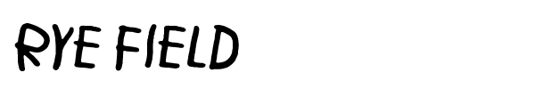 Rye Field font