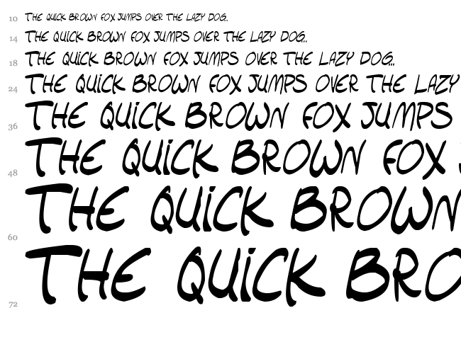 Setlist TBS font waterfall