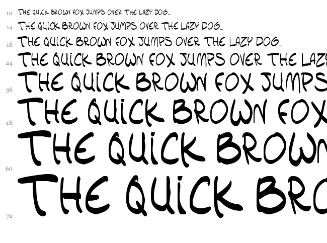 Setlist TBS font waterfall