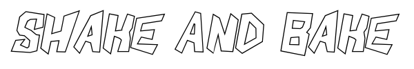 Shake And Bake font