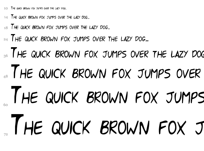 Shark Got Your Hand font waterfall