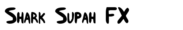 Shark Supah FX font